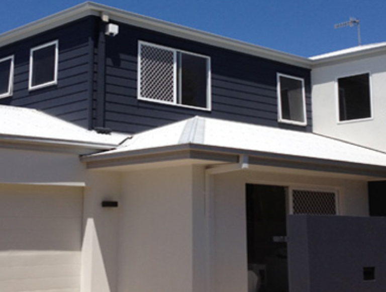 Painting services compliment your home gutters replaced roof restoration